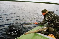 Лов на открытой воде. Рыбная ловля на реках и озерах Кольского